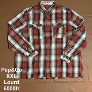 Chemise épaisse à carreaux Pep&Co - XXL