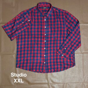 Chemise rouge à carreaux Studio - XXL