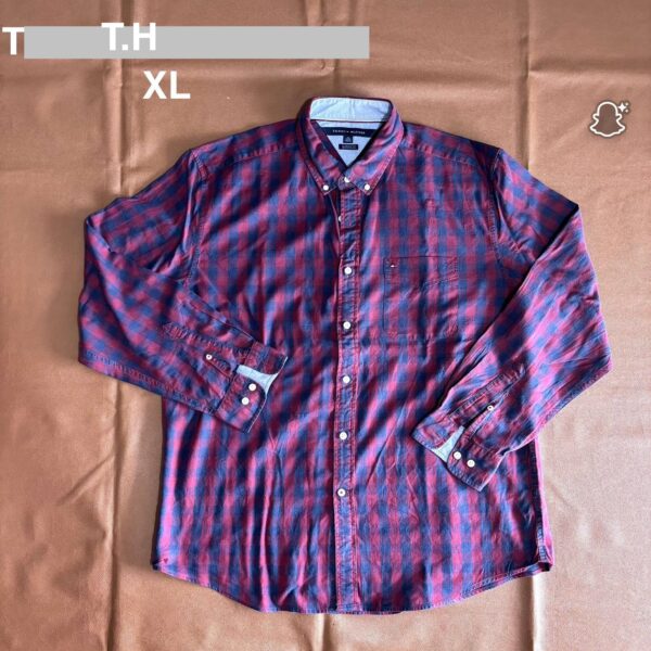 Chemise classique à carreaux  T.H - XL