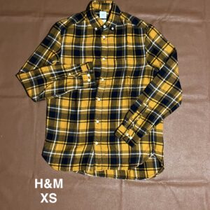 Chemise jaune à rayures H&M - XS