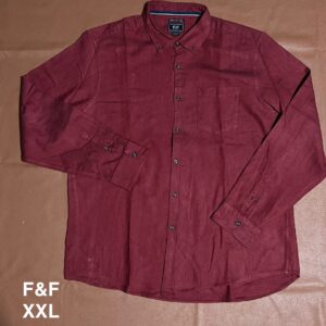 Chemise classique rouge F&F - XXL