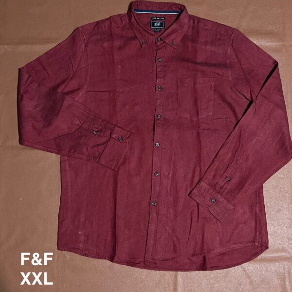 Chemise classique rouge F&F - XXL