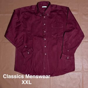 Chemise rouge Classics Menswear - XXL