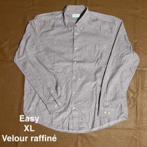 Chemise velour raffinée Easy - XL