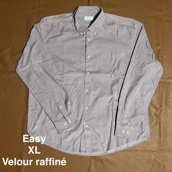 Chemise velour raffinée Easy - XL