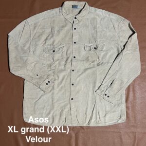 Chemise velour beige Asos - XL