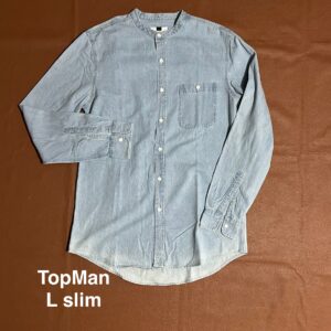 Chemise bleue ciel TopMan - L
