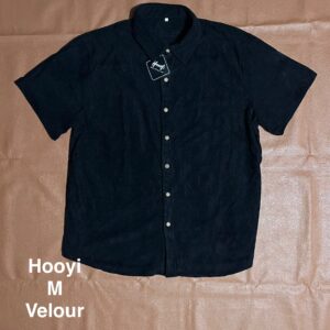 Chemise velour noire Hooyi - M