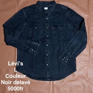Chemise noire Lévis - L