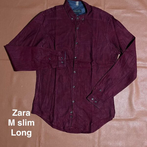 Chemise rouge Zara - M