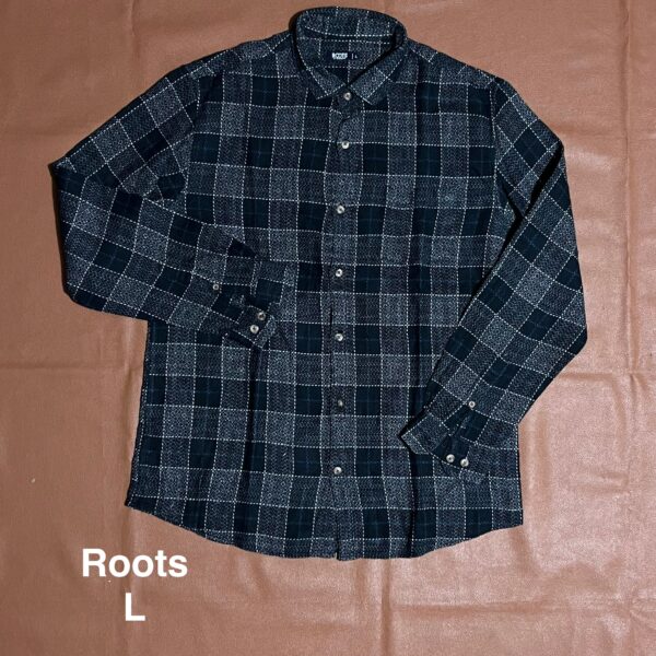 Chemise à carreaux Roots - L