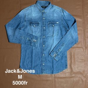Chemise bleue Jack & Jones - M