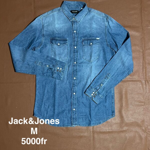 Chemise bleue Jack & Jones - M