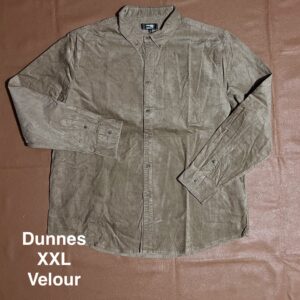 Chemise velour marron - XXL