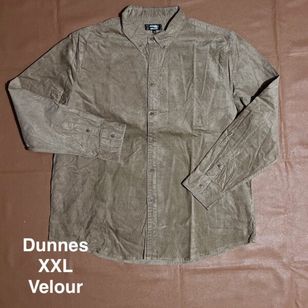 Chemise velour marron - XXL