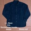Chemise épaisse bleue nuit LLBean - XXL